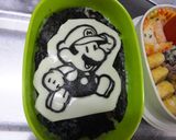 海苔　キャラ弁　コマさん　妖怪　マリオ等作り方10写真