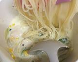 鶏胸肉のクリーム煮をパスタへアレンジ作り方4写真