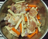 鶏と揚げ根菜のニラねぎソースかけ作り方4写真