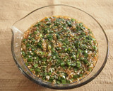 鶏と揚げ根菜のニラねぎソースかけ作り方8写真