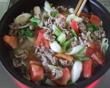 豚とトマトとネギの中華風炒め作り方6写真