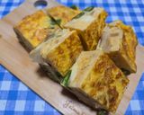 スナップエンドウと🧀チーズのオムレツ作り方5写真