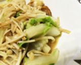 白菜とホタテのにんにくバター醤油蒸し作り方10写真