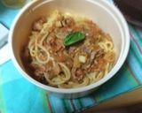 手作りソースでミートパスタ作り方3写真