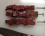 牛ハツの串焼き作り方1写真