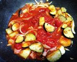 ピザソースで簡単 茄子のプッタネスカ風作り方2写真
