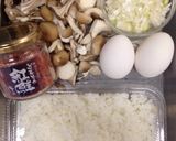 たくさんキノコ＊パラパラ卵チャーハン＊作り方1写真
