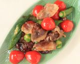 カリカリ豚肉と野菜のぽん炒め作り方4写真