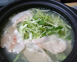 【簡単】豆苗とキャベツの豚しゃぶ鍋作り方5写真