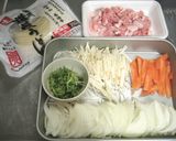具沢山!甘辛・肉うどん作り方1写真