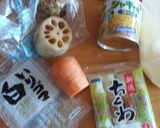 れんこんゴマゴマサラダ作り方1写真