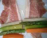 豚肉の アスパラ ごぼう 照り焼き巻き作り方6写真