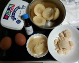 HMと桃缶で簡単♪ふんわり桃のケーキ作り方1写真