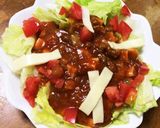 パスタ用ミートソースで簡単♪タコライス作り方5写真