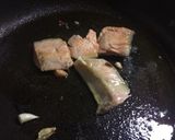 鮭とキノコの豆乳クリームパスタ作り方3写真