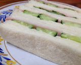 朝のお目覚め＊ハムと胡瓜のサンドイッチ。作り方3写真