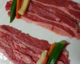 野菜の牛肉巻き☆簡単☆作り方1写真