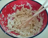 もちふわ♪チーズ風味のさつま芋お好み焼き作り方1写真