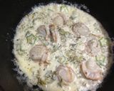 おもてなし♪帆立オクラの海苔クリームスパ作り方3写真