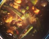 手羽元とオクラのカレー作り方8写真