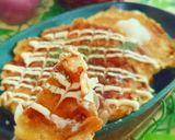もちふわ♪チーズ風味のさつま芋お好み焼き作り方6写真
