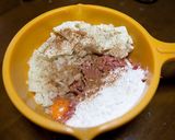 【ヘルシー簡単】ふわふわ豆腐ハンバーグ作り方1写真
