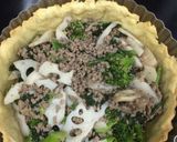 さくさくレンコンと挽肉のキッシュ作り方10写真