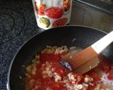 クッキングトマトソースとイカ珍味のパスタ作り方3写真