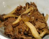 牛肉専門店の味！しめじと牛肉の時雨煮作り方3写真