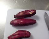 ほっこり♡さつまいもと長葱の煮物作り方1写真