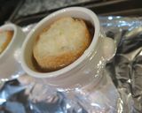 時短で本格的味のオニオングラタンスープ作り方10写真