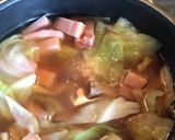 キャベツとベーコンのスープ作り方5写真