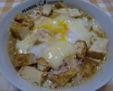 ★糖質制限＊厚揚げと挽肉のチーズ卵とじ＊作り方4写真