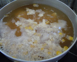 豆腐とコーンのふわふわ玉子スープ（和風）作り方1写真
