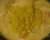 明太子のシーフードクリームパスタ作り方4写真