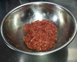 玉ねぎ炒め無し牛粗挽きミンチのハンバーグ作り方5写真