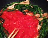 舞茸とほうれん草のトマトパスタ作り方5写真