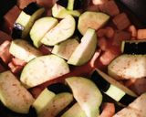 簡単！鶏胸肉となすとこんにゃくの味噌煮作り方15写真