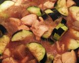 簡単！鶏胸肉となすとこんにゃくの味噌煮作り方17写真