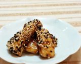 お弁当に♪カジキマグロ胡麻かりん糖がらめ作り方9写真