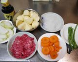 簡単!うまっ☆すき焼き風の肉じゃが作り方1写真