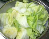 キャベツと豚肉で、すき焼きもどき作り方1写真