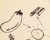 なすといんげんとチーズのゆかり和え作り方1写真