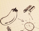 なすといんげんとチーズのゆかり和え作り方1写真