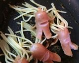 髪の生えたソーセー人☆ハロウィンにも作り方4写真
