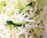 簡単！ミックスサラダ♡ソースカツ丼作り方1写真