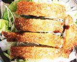 簡単！ミックスサラダ♡ソースカツ丼作り方3写真