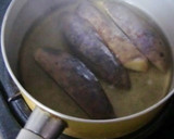 アケビの皮の甘味噌炒め作り方2写真