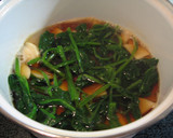 めんつゆで♪ほうれん草と豆腐のとろみ煮作り方1写真