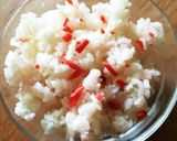 鮭フレークで簡単三色丼!作り方1写真